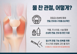 물이 차 붓고 아픈 무릎...물만 뺀다고 될 일이 아니다